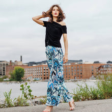 Load image into Gallery viewer, Multi Print Soft Knit Palazzo Pant-SALE
