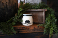 Load image into Gallery viewer, Milkhouse Candle Company - 16 oz Butter Jar Candle: Mahogany Evergreen
