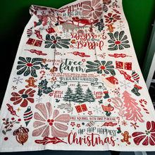 Load image into Gallery viewer, Christmas Kitchen Towels | 100% Cotton | With Hanging Loop: Merry Christmas Glitter

