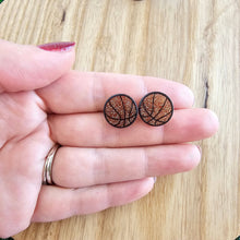 Load image into Gallery viewer, Glitter Basketball Studs // Game Day
