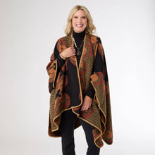 Load image into Gallery viewer, Canna Reversible Whipstitch Wrap - Fall: Nutmeg/Black
