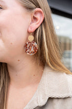 Load image into Gallery viewer, Zoey Earrings - Seafoam &amp; Rust // Fall, Jewelry, Gifts
