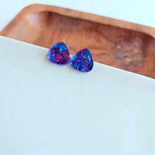 Load image into Gallery viewer, Gemma Studs - Purple Sparkle
