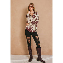 Load image into Gallery viewer, Sable Skies Collared Shirt: CAROB BROWN
