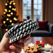 Load image into Gallery viewer, Candy cane  Coasters, Red White Christmas Coaster Set: Red-4pk
