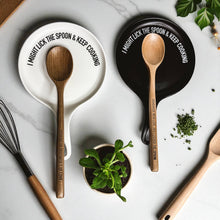 Load image into Gallery viewer, Red Christmas Spoon Rest | Funny Holiday Kitchen Gift Sets: Deck Halls-Red / NO Wooden Spoon
