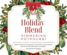 Load image into Gallery viewer, The Simmer Shoppe - Holiday Stovetop Potpourri Simmer Kit | Cranberry, Orange &amp; Cinnamon | Christmas Morning
