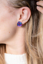 Load image into Gallery viewer, Gemma Studs - Purple Sparkle
