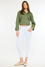 Load image into Gallery viewer, Mid Rise ankle skinny jeans with NO distressed
