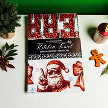 Load image into Gallery viewer, Christmas Kitchen Towels | 100% Cotton | With Hanging Loop: Merry Christmas Glitter
