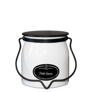 16 oz Butter Jar Candle: Pink Guava