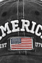 Load image into Gallery viewer, America Flag Embroidered Baseball Cap :Navy / One Size
