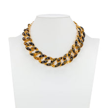 Load image into Gallery viewer, Patricia Nash - Graduated Link Necklace - Pave Tortoise Resin Collection
