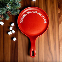 Load image into Gallery viewer, Red Christmas Spoon Rest | Funny Holiday Kitchen Gift Sets: Deck Halls-Red / NO Wooden Spoon
