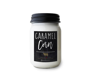 Caramel Corn, by Milkhouse in 13 oz Mason Jar