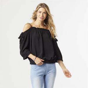 Angel off the Shoulder Ruffle Top