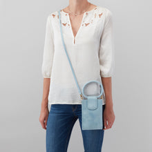 Load image into Gallery viewer, Sheila phone bag crossbody purse-Buffed Hide Blue Topaz-SALE
