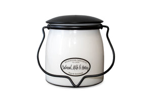 Oatmeal, milk, & honey candle 16 oz butter jar