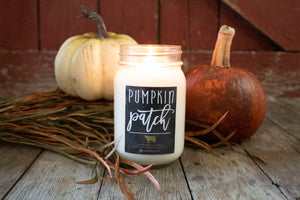 Pumpkin Patch candle in 13 oz Mason jar