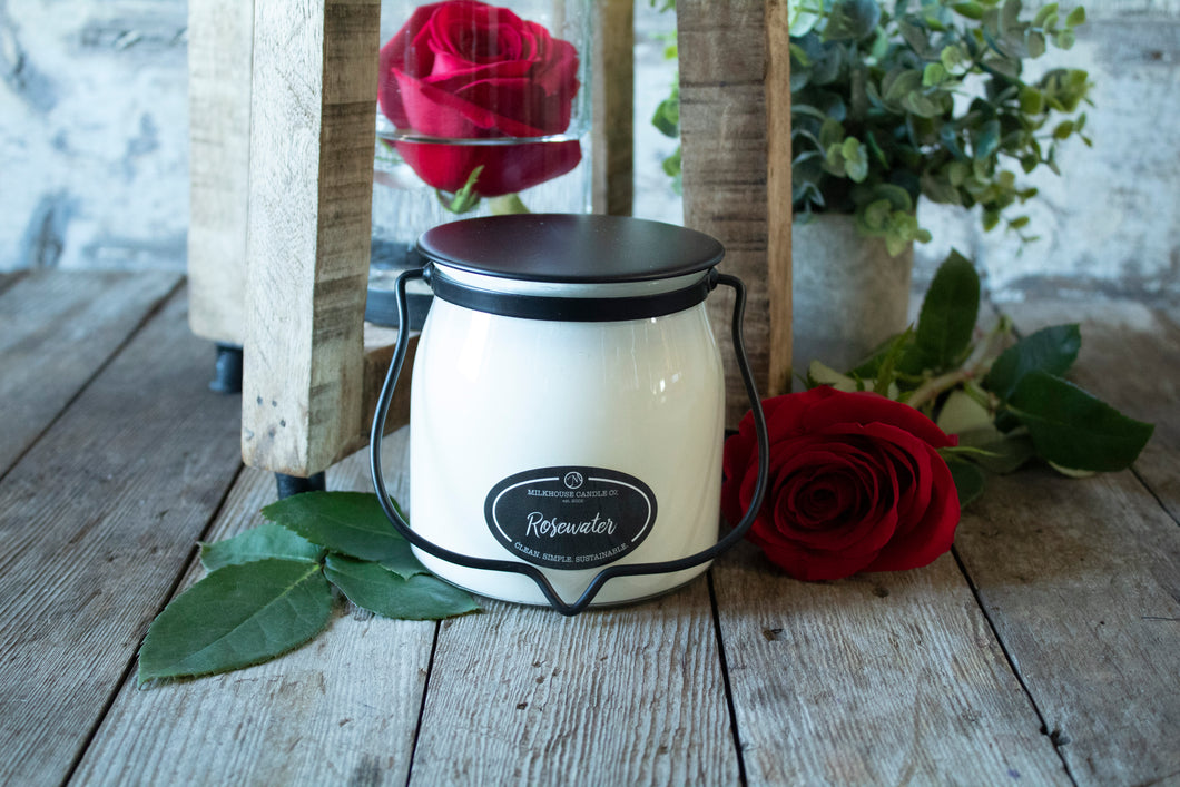 Rosewater16oz creamery candle