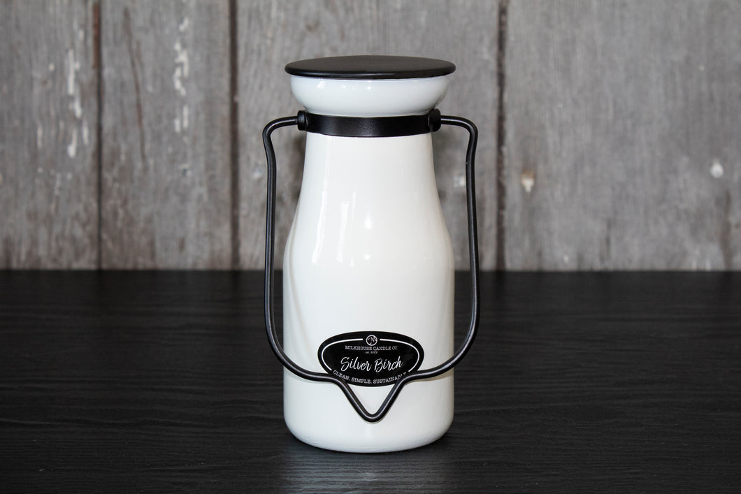 Silver Birch in 14 oz  Milkbottle jar w Creamery collection