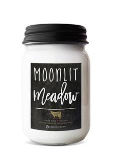 Moonlit Meadown - 13 oz Mason Jar Soy Candle: Moonlit Meadow