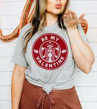 Load image into Gallery viewer, Be My Valentine - Valentine's Day Coffee Funny Gift T-Shirt-Grey
