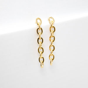 The Sis Kiss - Chain Link Drop Earrings