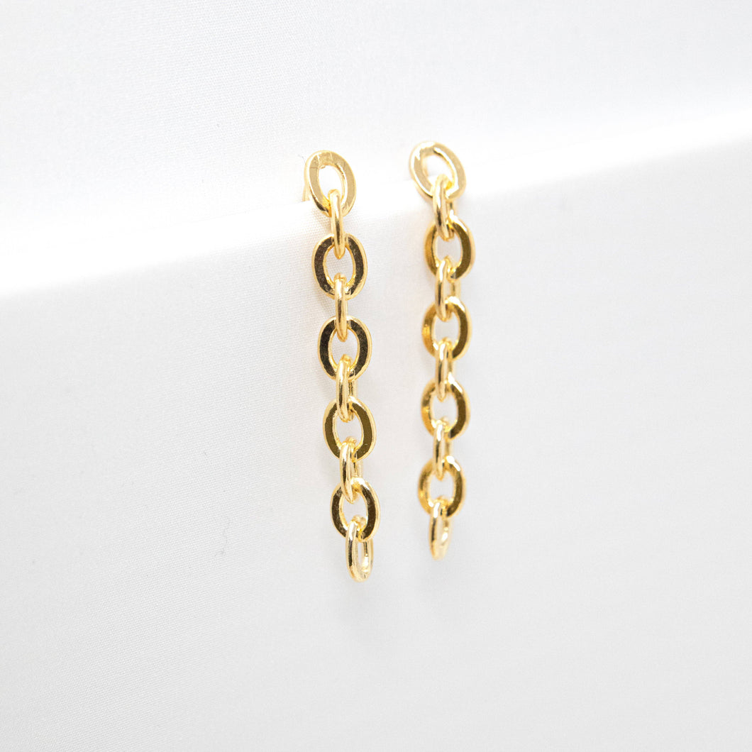 The Sis Kiss - Chain Link Drop Earrings