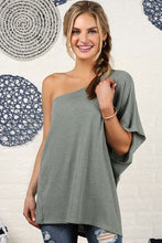 Load image into Gallery viewer, Off the shoulder shirt-SALE

